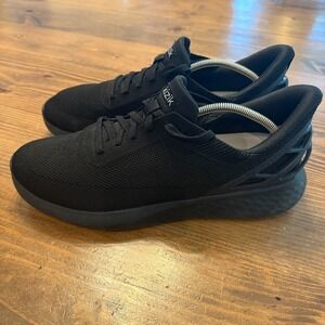 Kizik Shoes Mens 14 Athens‎ Black Hands Free Running Athletic Slip On